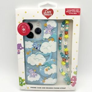 Skinnydip Retro Care Bears Phone Case Beaded Strap iPhone 13 Pro Max 14 Pro Max